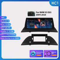 Hizpo 10.25  Automobilio multimedijos grotuvas GPS navigacija Palaiko DSP Carplay Android Auto BMW X3 E83 (2004–2010 m) Be originalaus ekrano DVR kamera RDS FM HC1 1G 32G AI