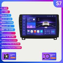 Hizpo 9 colių galvos blokas 2 din automobilio Android radijo daugialypės terpės grotuvas, skirtas Toyota Tundra Sequoia 2 din autoradio vaizdo GPS Navi WiFi Carplay 4G DSP DVR kamera S7 8Core 6G 128G AI