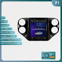 Ossuret Android automobilinė radijo stotelė, skirta VW Volkswagen Tiguan 2007-2016, Multimedia, 9.7 colio vertikalus ekranas, Carplay, Android Auto, GPS, RDS, FM, Išmanusis ekranas P1 4Core 1G 32G