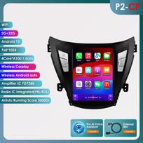 Ossuret Android automobilio radijas GPS Hyundai Elantra Avante I35 2011-2013 m. Multimedia 9,7 colio vertikalus ekranas Carplay Android Auto grotuvas Multimedia vaizdo įrašas P2CP 4Core 2G 32G AI