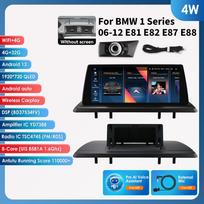 Hizpo 10.25  Automobilio multimedijos grotuvas GPS navigacija palaiko Carplay Android Auto BMW 1 serijai 06-12 E81 E82 E87 E88 Be ekrano GPS stereo RDS 4W 4G 32G AI