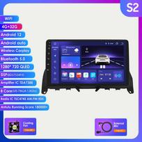 Hizpo 8GB+128GB 9'' 2Din Android 12 DSP RDS automobilinio radijo multimedijos vaizdo grotuvas, skirtas Mercedes Benz C-Class 3 W204 S204 2006-2011 SWC GPS Carplay 4G S2 8Core 4G 32G