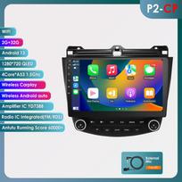 Hizpo Carplay android auto Multimedia For Honda ACCORD 7 2003-2007 Autoradio 7862 car intelligent systems GPS navi Stereo Touch Screen Bluetooth RDS P2CP 4Core 2G 32G