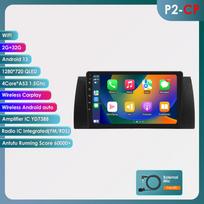 Ossuret Android 13 Automobilio Radijas Multimedia Vaizdo Grotuvas BMW 5 E39 1995 - 2003 E53 X5 M5 Automobiliui GPS Carplay 2 Din Automobilio Radijo Ekranas WIFI FM AM RDS OBD2 P2CP 4Core 2G 32G