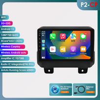 2 din Android Autoradio, skirtas JEEP Wrangler JL 2018 2019 2020 2021 Gladiator Car Radio Multimedijos vaizdo grotuvas GPS Navi Carplay 4G išmanusis ekranas HC2CP 4Core 2G 32G AI