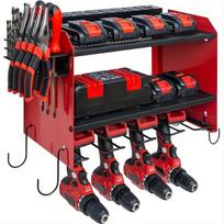 Metalinė elektrinių įrankių lentyna su gręžtuvų laikikliais, Red-4 Gręžtuvas
