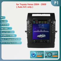 Hizpo 9.7 Tesla Style Carplay 4G 2Din Android 13 Automobilinis Radijas Toyota Verso 2004-2009 Automobilinis Multimedijos Vaizdo Grotuvas Išmanusis Ekranas GPS DSP WIFI P1 4Core 1G 32G AI