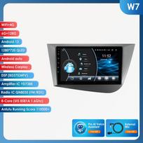 Hizpo Carplay 4G 9'' 6+128 2 din Android automobilinis radijas, skirtas Seat Leon 2 MK2 2005-2012 Carplay 4G daugialypės terpės vaizdo grotuvas Pažangus ekranas Autoradio Audio W7 8Core 6G 128G,AI