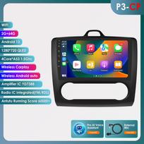 Hizpo 2din Android Autoradio for Ford Focus 2 2004 - 2011 Exi Auto Car Radio Multimedia Video Player GPS Nav Head Unit Carplay  Intelligent 4G WIFI P3CP  B 4Core 2G 64G AI