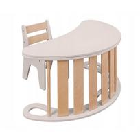 3in1 Montessori rinkinys vaikams - supynės + stalviršis / staliukas + kėdutė, smėlio