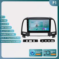 Ossuret 2DIN Android Automagnetola Hyundai Santa Fe 2 2006 - 2012 Automobilio Radijas Multimedia Vaizdo Grotuvas GPS Navigacija Pagrindinis Blokas Išmanusis Carplay Auto RDS P1 4Core 1G 32G AI