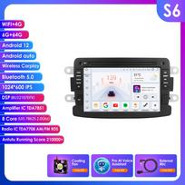 Hizpo Išmanusis RDS 7862 2din Android Automobilinis Radijas Dacia Logan Dokker Duster Sandero Lodgy Renault Captur Symbor Duster Lada Xray 2 Multimedia GPS S6 8Core 6G 64G AI
