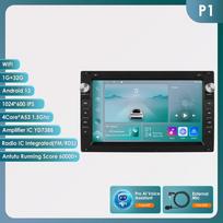 Ossuret Carplay 4G Automobilio radijas AI GPS skirtas VW Golf 4 Passat POLO Transport T5 Multivan Seat Jetta Išmanusis ekranas 8 branduolių DSP Automobilio multimedijos grotuvas P1 4Core 1G 32G AI