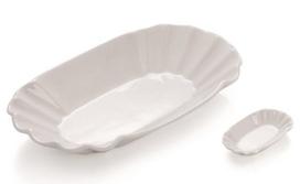 Porcelianinis indas bulvyčių Fri serviravimui, 25x14,5x3,5cm, 1 vnt.