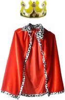 Karnavaliniai kostiumai Karaliaus chalato kostiumas Viduramžių princo karaliaus kostiumas Cape (Cape&Crown) Raudonas