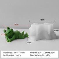 3D Frogs Silicone Mold DIY Aroma Candle Cartoon Frog Plaster Resin Ornament Molds Handmade Soap Candle Making Supplies