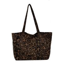 Leopard Print Versatile Crossbody Tote Bag - Large Capacity, Trendy Autumn/Winter Handbag for Women ruda