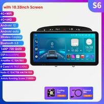 9 colių Android Auto Carplay, skirtas Peugeot 408, skirtas Peugeot 308 308SW Automobilinis radijas Multimedijos vaizdo grotuvas GPS navigacija Juodas rėmas pilkas išmanusis ekranas S6 8Core 6G 64G