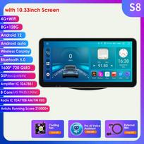 8+128G Carplay Android Car AutoRadio, skirtas Toyota RAV4 Rav 4 2006 2007 2008 2010 2011 2012 2D radijo daugialypės terpės grotuvas GPS stereo išmanusis ekranas S8 8Core 8G 128G AI