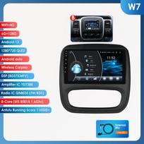 Ossuret 4G AI balso Android Auto radijas Renault Trafic 3 2014-2021 Opel Vivaro B 2014-2018 Carplay Automobilio multimedija Išmanusis ekranas GPS 2DIN W7 B 8Core 6G 128G