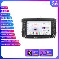 „Ossuret“ 7 colių „Android Auto“ automobilio radijas su GPS stereo sistema, skirtas „VW GOLF“, „PASSAT“, „Polo“, „Fabia“, „Tiguan“, „Jetta“, „Caddy“, „Octavia“, „YEti“, „Superb“, „Fabia Leon“ išmanioji multimedija S6 8Core 6G 64G