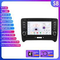Ossuret RDS Automobilio radijas TT MK2 8J 2006 - 2014 m. Android Multimedijos vaizdo grotuvas Navigacija GPS Carplay QLED Išmanusis lietimui jautrus ekranas Automobilio stereo sistema 8G S8 8Core 8G 128G