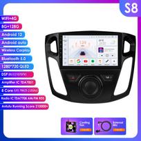 Hizpo 9'' Intelligent Screen 2din Android Car Radio Multimedia Video Player for Ford Focus 3 MK 3 2011 - 2019 GPS Intelligent Carplay Auto 4G WIFI S8 8Core 8G 128G