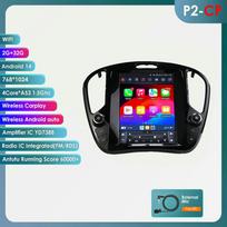 Hizpo 9.7 AI Android automobilio radijas, multimedijos vaizdo grotuvas Nissan Juke 2011-2018, Infiniti ESQ 2014-2019, GPS Carplay, išmanusis automatinis stereo, 4G P2CP 4Core 2G 32G