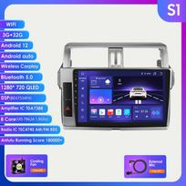 Hizpo 2 Din Carplay 4G-LTE 9 colių, skirtas Toyota Land Cruiser Prado 150 2013–2017 Automobilių radijas Multimedijos Vaizdo grotuvas Navigacija GPS Išmanusis Ekranas DSP S1 8Core 3G 32G