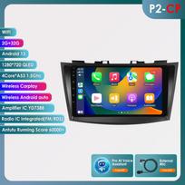 Carplay 4G radijas 2 Din Android 12 automobilių daugialypės terpės grotuvas, skirtas Suzuki Swift 4 2011-2015 GPS navigacija WIFI DSP 9'' 2 din Intelligent Screen AutoRadio HC2CP 4Core 2G 32G AI