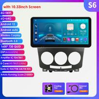 Hizpo 9'' 10,33 colio 2 din Android Autoradio GPS, skirtas Mazda 5 Mazda5 2005–2010 Automobilių radijo multimedijos vaizdo grotuvas Carplay Auto 4G išmanusis ekranas S6 8Core 6G 64G