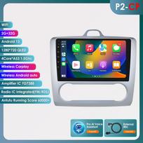 Hizpo 2din Android Autoradio for Ford Focus 2 2004 - 2011 Exi Auto Car Radio Multimedia Video Player GPS Nav Head Unit Carplay  Intelligent 4G WIFI P2CP S 4Core 2G 32G AI