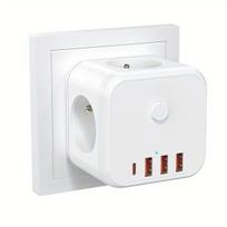 Kubinis rozetės adapteris su jungikliu
