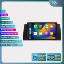 Hizpo For BMW X5 E39 E53 1999-2006 M5 Automobilio radijas Multimedijos vaizdo grotuvas Navigacija GPS Android 13 Stereo WIFI FM AM RDS OBD2 SWC Carplay Grotuvas GPS P2CP 4Core 2G 32G AI