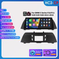 Hizpo 4G LTE 10,25 colio Automobilinė multimedija su DSP palaikymu, Išmanusis Carplay Android Auto BMW 5 serijai F10/F11 520i 525i 528i(2013-2016 m) NBT HC2 2G 32G AI