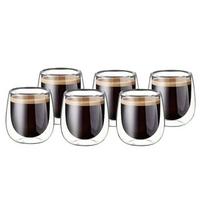 Dvigubo Stiklo Espresso Puodelių Rinkinys