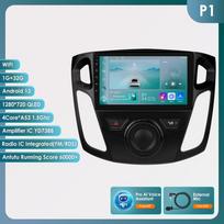 Ossuret 9'' Išmanusis Ekranas 2din Android Automobilio Radijas Multimedia Vaizdo Grotuvas Ford Focus 3 MK 3 2011 - 2019 GPS Carplay Auto Bluetooth SWC 4G WIFI P1 4Core 1G 32G AI