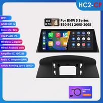 Ossuret 2din Android automobilio radijas Multimedijos vaizdo grotuvas BMW 5 serijai E60 E61 E63 E64 3 serijai E90 E91 E92 E93 Stereo GPS Išmanusis Carplay 4G RDS HC2 2G 32G