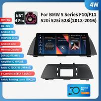Hizpo 4G LTE 10,25 colio Automobilinė multimedija su DSP palaikymu, Išmanusis Carplay Android Auto BMW 5 serijai F10/F11 520i 525i 528i(2013-2016 m) NBT 4W 4G 32G