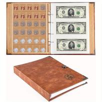 Monetų ir banknotų albumų rinkinys