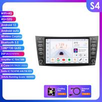 Hizpo 8  Mercedes Benz E-klasei W211 E200 E220 E300 E350 E240 E270 E280 W219 su Automobilio radijo palaikymu Belaidis išmanusis DVR Carplay Android Auto S4 8Core 4G 32G