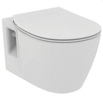 Pakabinamas klozetas Ideal Standard WC CONNECT RIM, su lėtai nusileidžiančiu dangčiu E803501/E772401, baltas