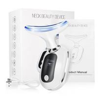 EMS Face and Neck Lift Beauty Device veido masažas Raudonos šviesos terapija Dvigubo smakro šalinimo priemonė Odą atjauninanti stangrina nuo raukšlių
