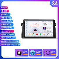 Ossuret 2 Din Android automobilio radijas BMW E46 M3 1999 -2006, Carplay Andriod Auto Multimedia Stereo Bluetooth 9 colių išmanusis ekranas SWC RDS OBD2 SWC S4 8Core 4G 32G AI