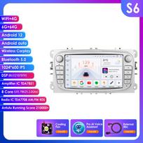 HIZPO Ford/Focus/S-Max/Mondeo 9/GalaxyC-Max Automobilio Radijas Multimedia Vaizdo Grotuvas Navigacija GPS Išmanusis Android 13 BE DVD 2din 2 din 2.5D USB S S6 8Core 6G 64G AI