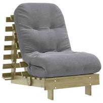 Futono sofa-lova，Poilsio sofa su čiužiniu, 60x206x11cm, impregnuota pušis CFE96343