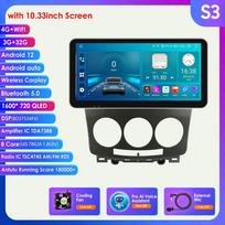 Hizpo 9'' 10,33 colio 2 din Android Autoradio GPS, skirtas Mazda 5 Mazda5 2005–2010 Automobilių radijo multimedijos vaizdo grotuvas Carplay Auto 4G išmanusis ekranas S3 8Core 3G 32G AI