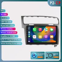 Hizpo Hizpo 10.1 Carplay 4G 2 Din Android 13 Car Radio for Volkswagen Golf 7 2013 - 2017 Black Grey Video Player GPS DSP Intelligent Autoradio RDS P2CP G 4Core 2G 32G AI
