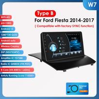 Ossuret 2din Android Autoradio for Ford Fiesta 2009 - 2017 Car Radio Multimedia Video Player GPS Navigation HeadUnit Carplay 4G WIFI Intelligent DVR W7 S 8Core 6G 128G