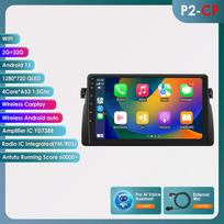 Ossuret 2 Din Android automobilio radijas BMW E46 M3 1999 -2006, Carplay Andriod Auto Multimedia Stereo Bluetooth 9 colių išmanusis ekranas SWC RDS OBD2 SWC P2CP 4Core 2G 32G AI